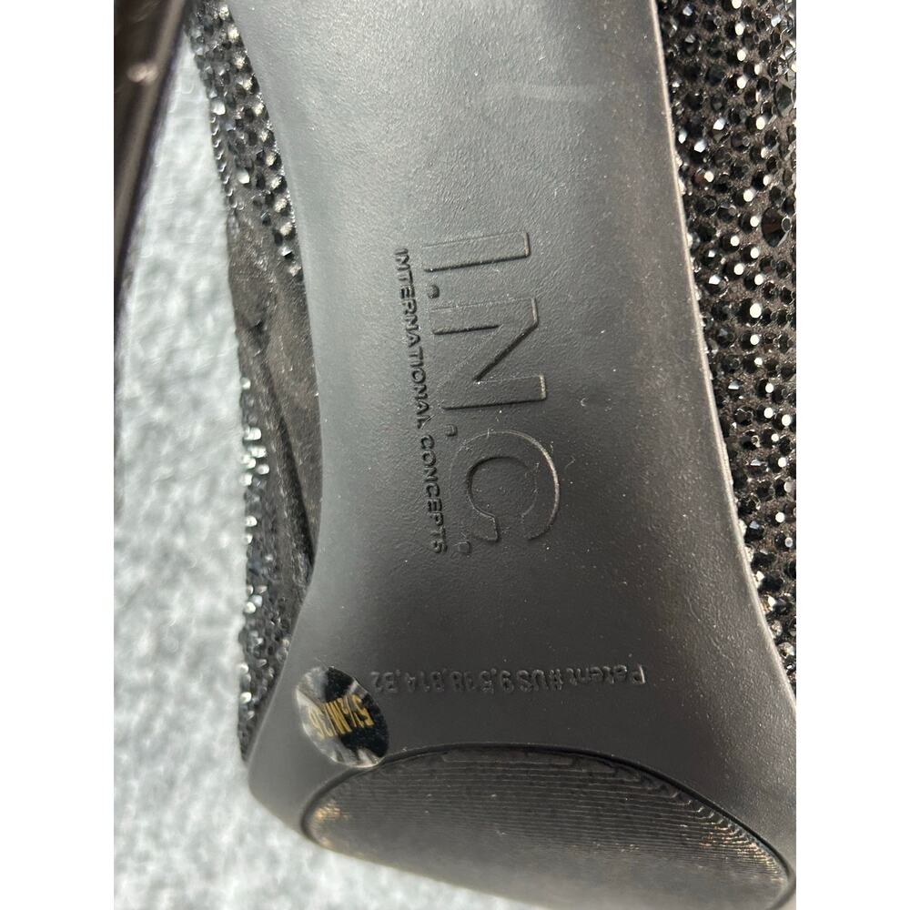 MIA Rakimaf Black Bling Rhinestone Ankle Booties Women's Size 5.5 Stiletto Heel - Picture 8 of 11